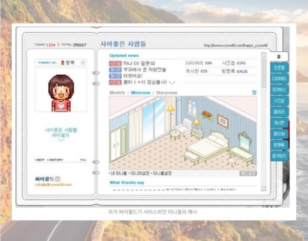 Cyworld users buy music and accessories to decorate their page known as minihompy. Photo provided by Cyworld.