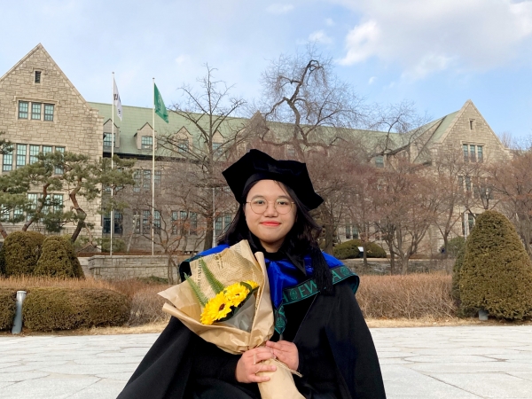 Andani Dinar Nabila received her master’s degree from the Graduate School of Communication & Media in February 2022.Photo provided by Andani Dinar Nabila