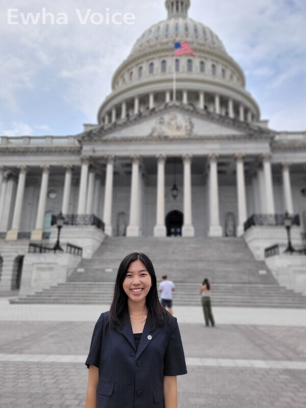 Yesun Kim, a senior from the Division of International Studies, shares her enriching experience as a participant in the Trilateral Youth Empowerment Program. Photo provided by Yesun Kim.