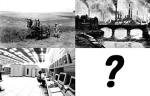 [Photos and illustration provided by Google.com]
What shall be the next wave after history? past trails of what the Tofflers refer to as the (1) agrarian society (2) Industrial Revolution and the (3) Information Age? 