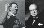 [Photos provided by Google.com] 
Adolf Hitler (left) Winston Churchill (right)
