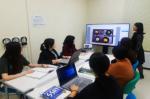Various study groups practice for class presentations, employment interviews and other occasions in the university seminar rooms. Photo provided by Ewha Womans University Library.