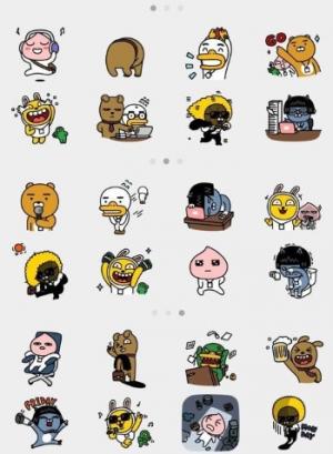 Two billion Kakaotalk emojis are sent per month. Photo provided by Kakao Corp