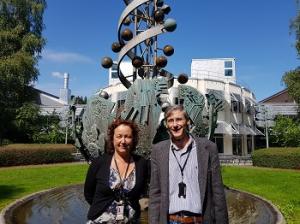 Margareta Krabbe (left) and fellow professor from Uppsala University. Photo by Ewha Voice.