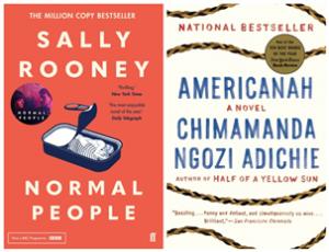 The book covers of “Normal People” and “Americanah,” two novels recommended by Professor Julie Choi. Photo provided by KYOBO
