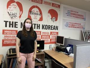 Christina Kunz describes her internship at PSCORE as an eye-opening experience in her life. ​​​​​​​Photo by Yoon Chae-won