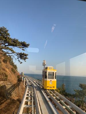 Haeundae Blue Line Park, built through redevelopment of the old railway, has become Busan’s key tourist attraction. Photo by Park Chae-youn