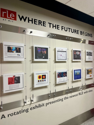 The exhibition at MIT shows the history of Research Laboratory of Electronics (RLE). Photo by Lee Soyoon